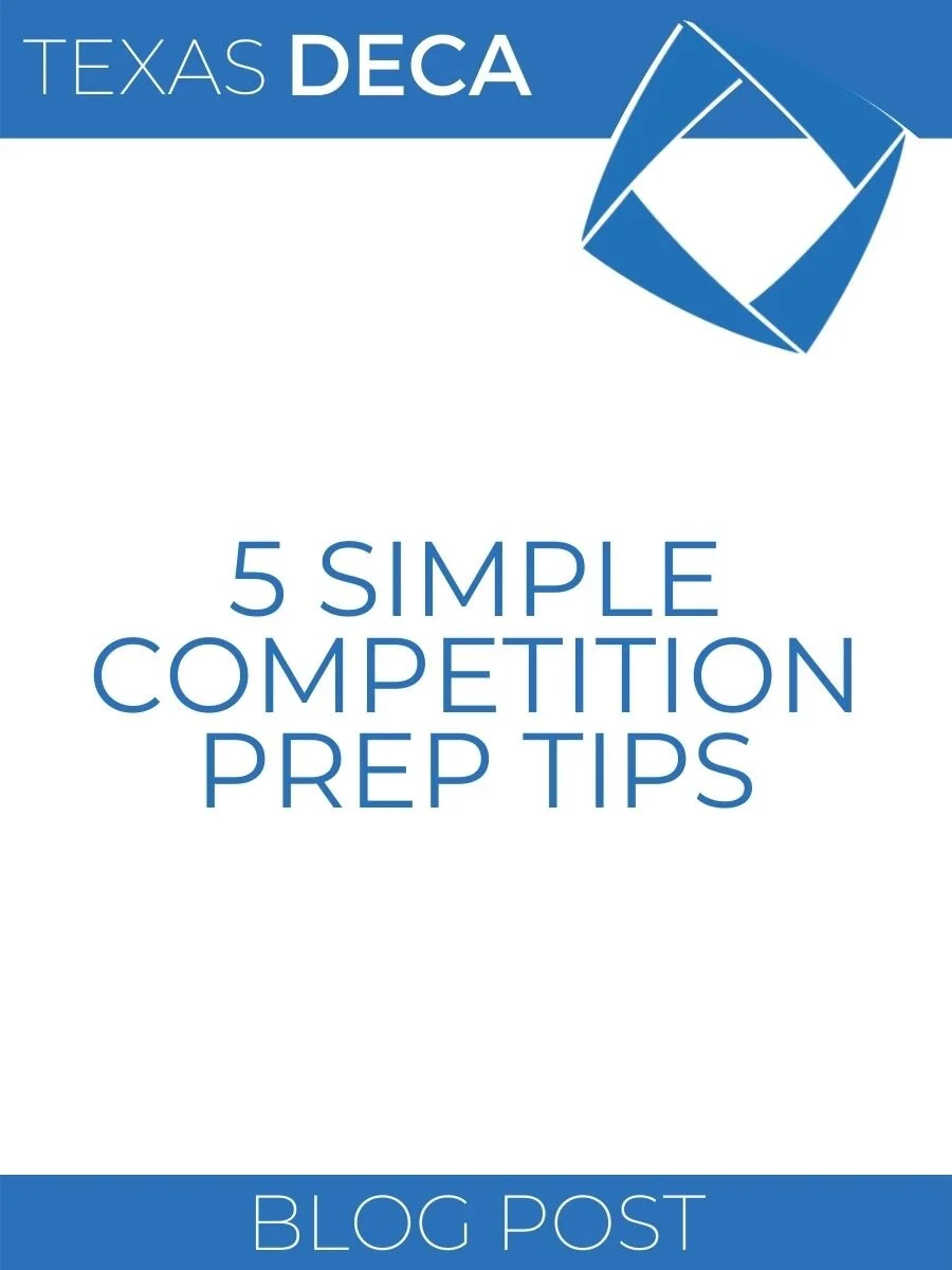 5 Simple Competition Preparation Tips — Texas DECA