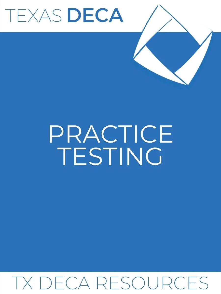 Practice Testing — Texas DECA