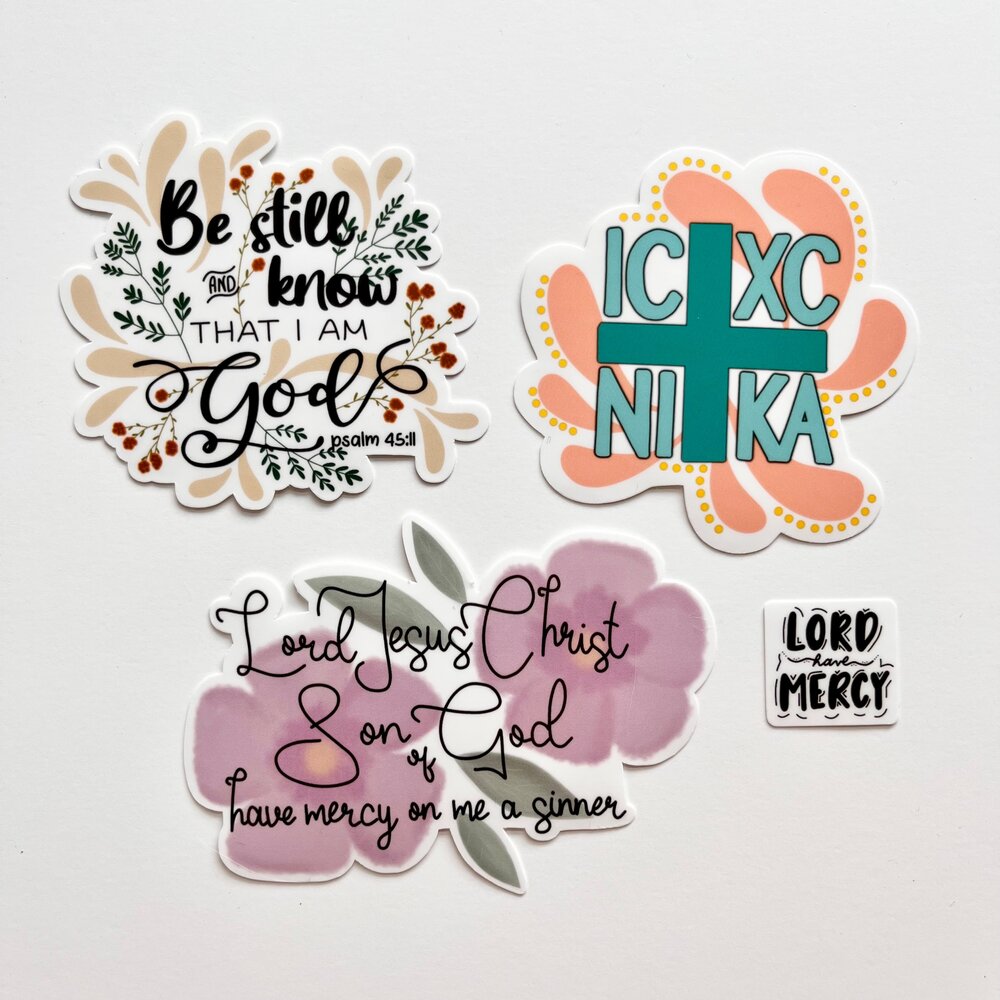 Sticker | Be Still | Encouraging Stickers | Christian Stickers | Word  Stickers | Cute Stickers | Colorful stickers | Bible Verse Stickers