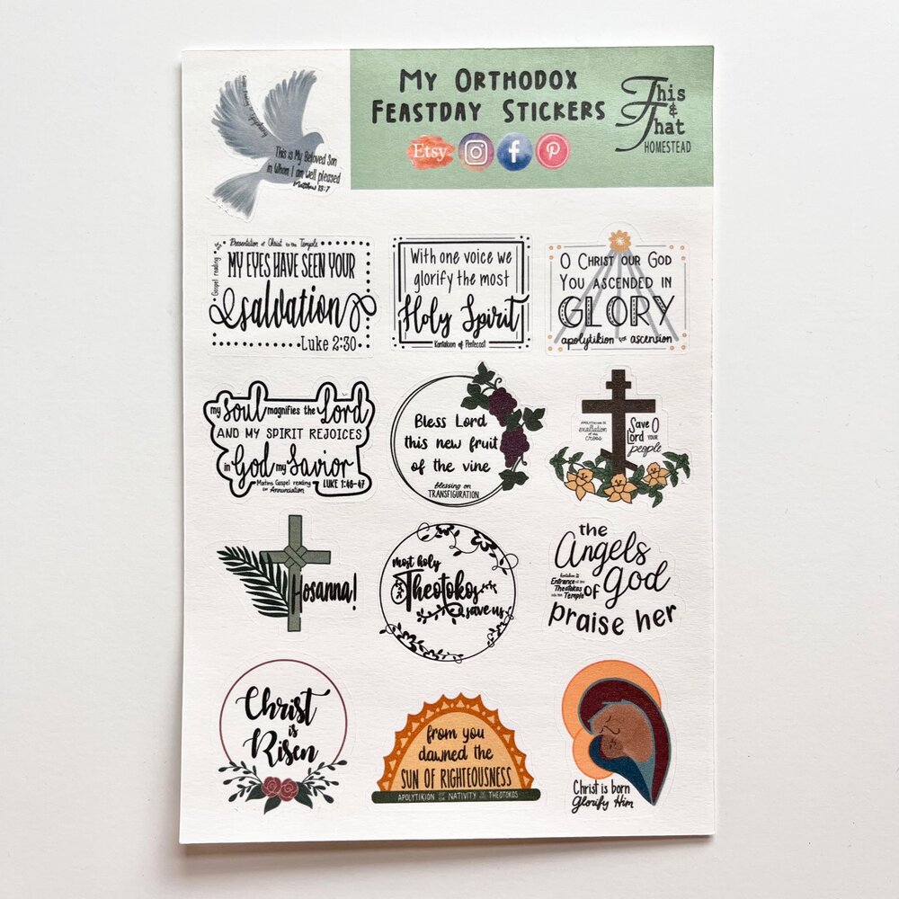 2 Sheets Bible Verse Stickers