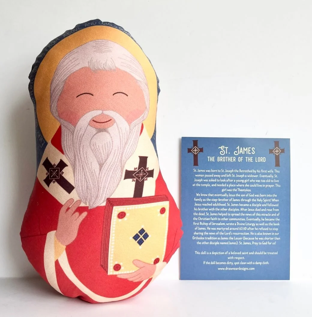 Happy St James’ day! Today Marian’s husband, Caroline’s husband, and Caroline’s son all celebrate their nameday! Every year we do something special to celebrate them (both at home and as a business) as the most generous and su