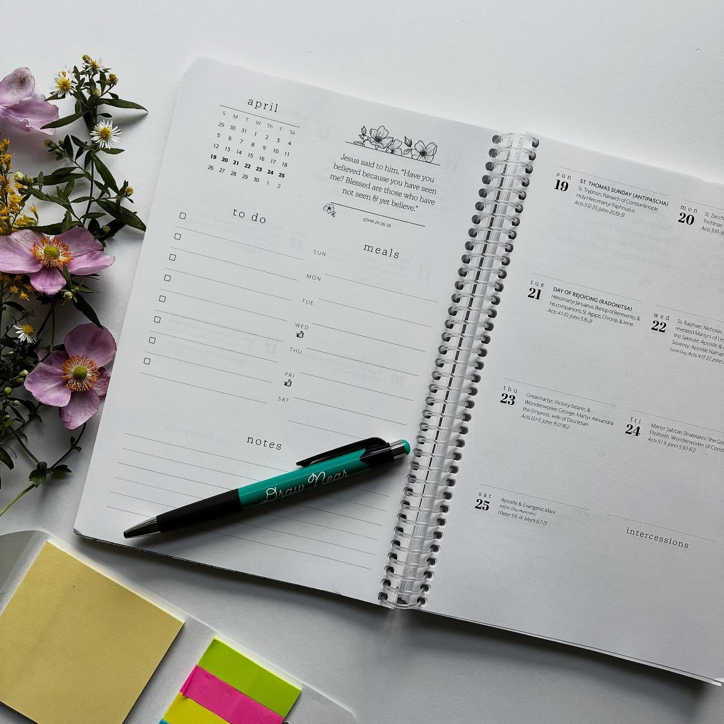 🌟2026 Orthodox Planners!🌟 Both new calendar and old calendar versions are currently in stock, and if you&rsquo;re like us and (somehow?!) already scheduling things in 2026 🫣 then order soon! Swipe through to see all the thoughtful, intentional det