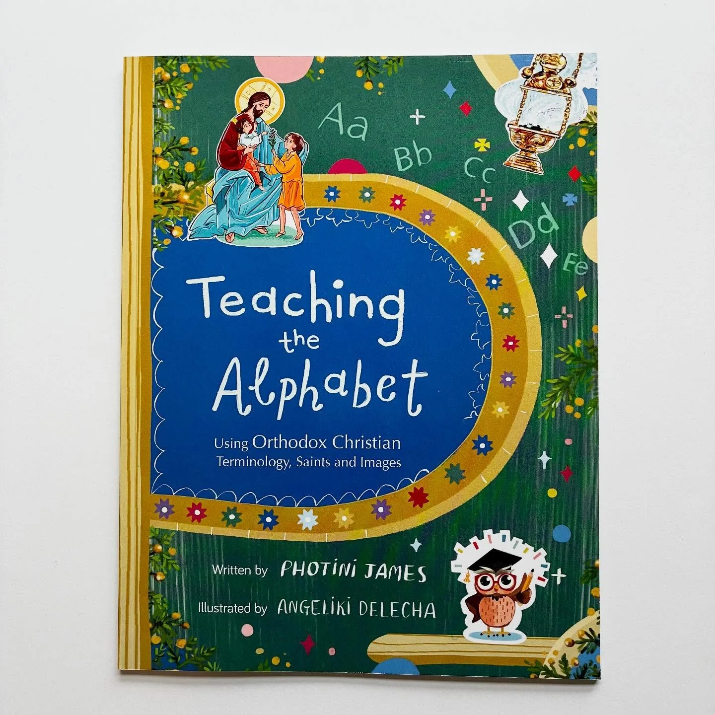 NEW in the Education Resources! This book on teaching the alphabet using Orthodox imagery is both useful for educating little ones and beautifully illustrated (and bonus, it&rsquo;s very affordable, too!). 🤩📝☦️