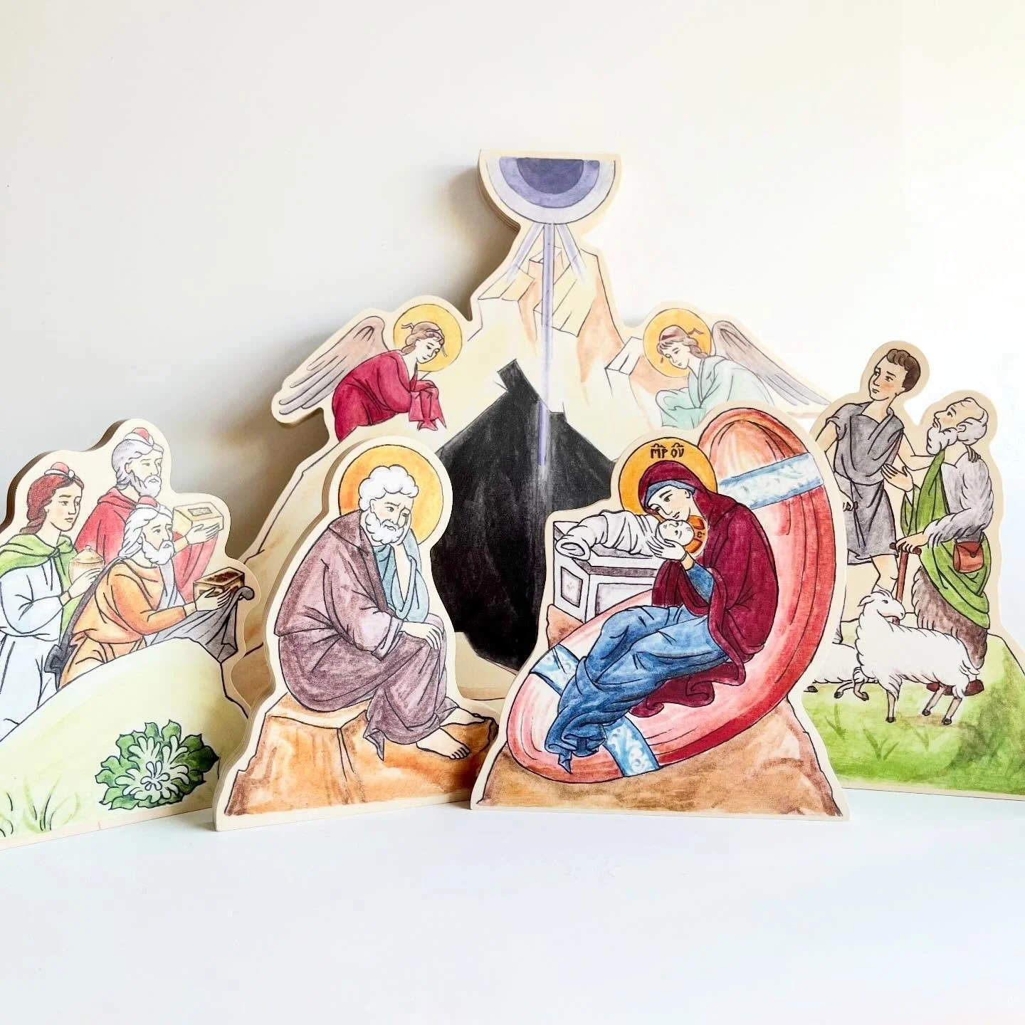 🌟Christ is born! Glorify Him!🌟 Merry Christmas to all our Julian calendar friends! 

(And GUESS WHAT?! This Nativity set and lots more is discounted right now as we have a CLEARANCE SALE in the Advent + Nativity shop. The sale is happening now thro
