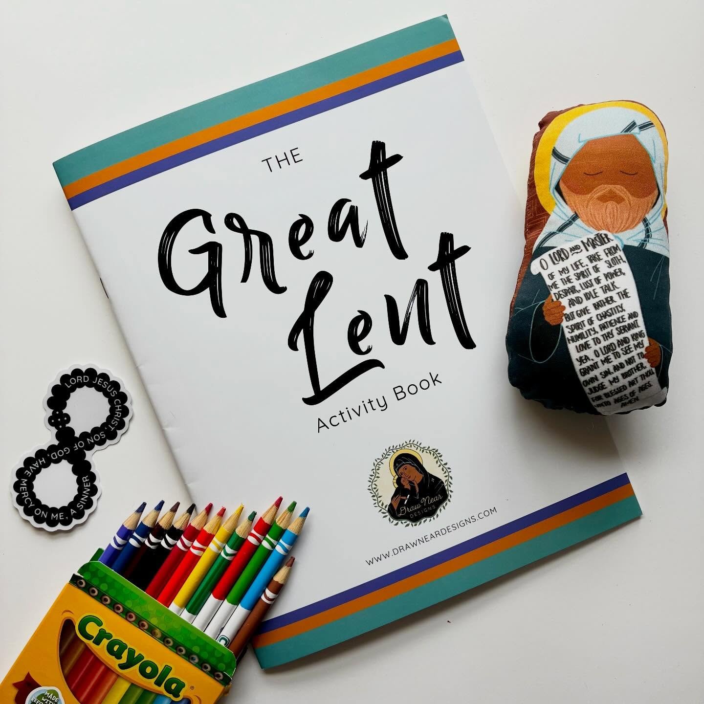 Last year we made a Great Lent activity pack and it was such a hit that we added extra coloring pages and activities and turned it into a book so it&rsquo;s easier to keep together! Available now in the Lent + Pascha Shop, it&rsquo;s inexpensive, has