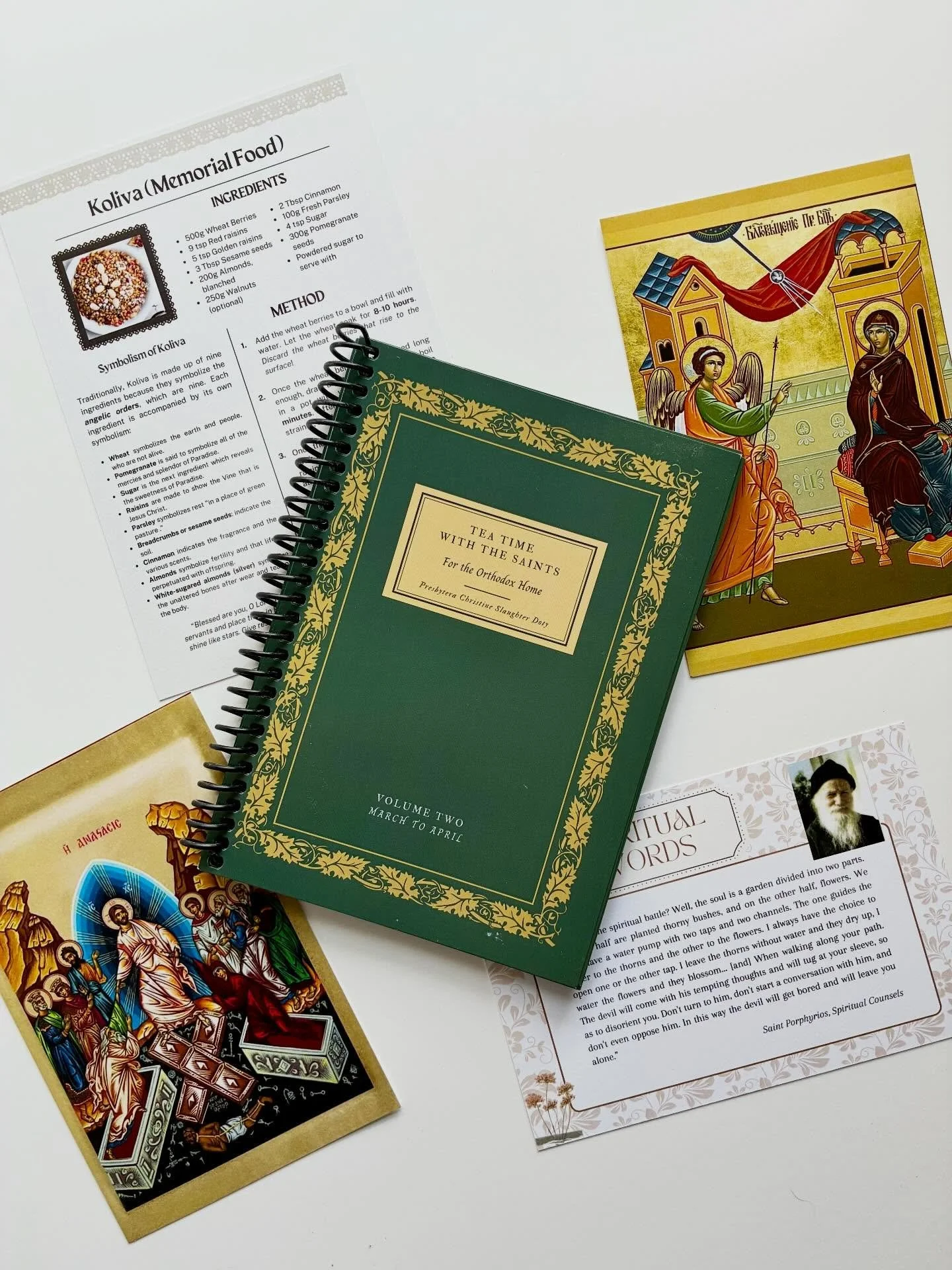 Tea Time with the Saints (March-April) is back in stock! Find it in the Education Resources section of our Shop as a physical book + extras or a digital download. ☕️🫖☦️
