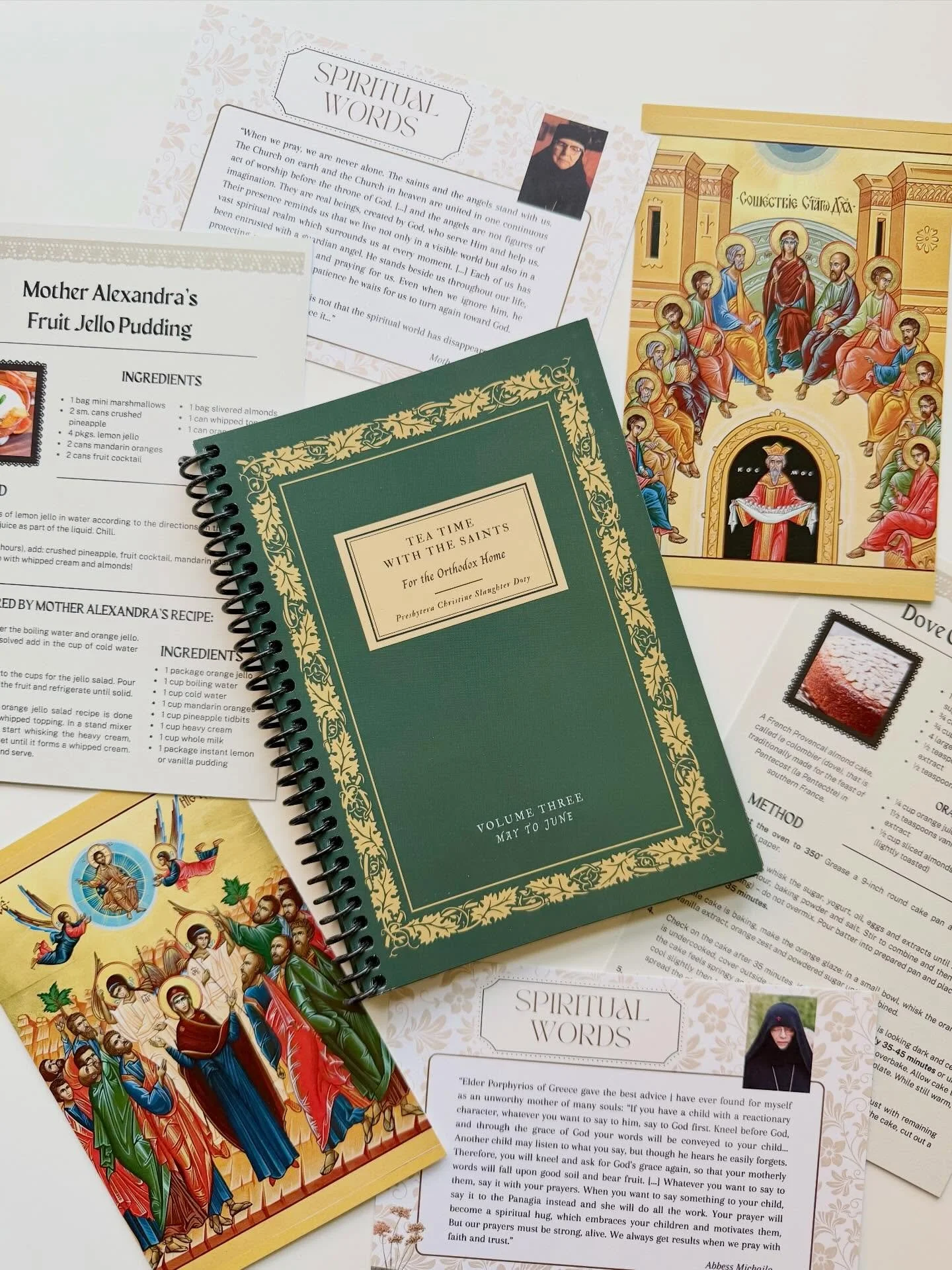 May - June Tea Time with the Saints is now available!! This beautiful resource made by an Orthodox priest&rsquo;s wife, is designed as a morning time routine for children (and adults!) to learn about the feasts and saints of the church through recipe