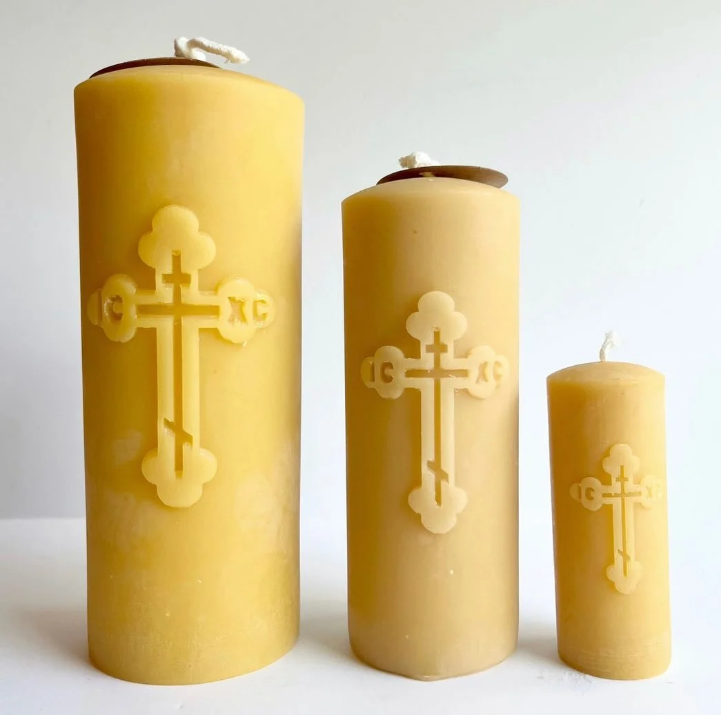 Aren&rsquo;t these pillar candles just lovely? 3 sizes, solid pure beeswax, and made by an Orthodox monastery and small business! 

Find them in the Home + Prayer shop section.