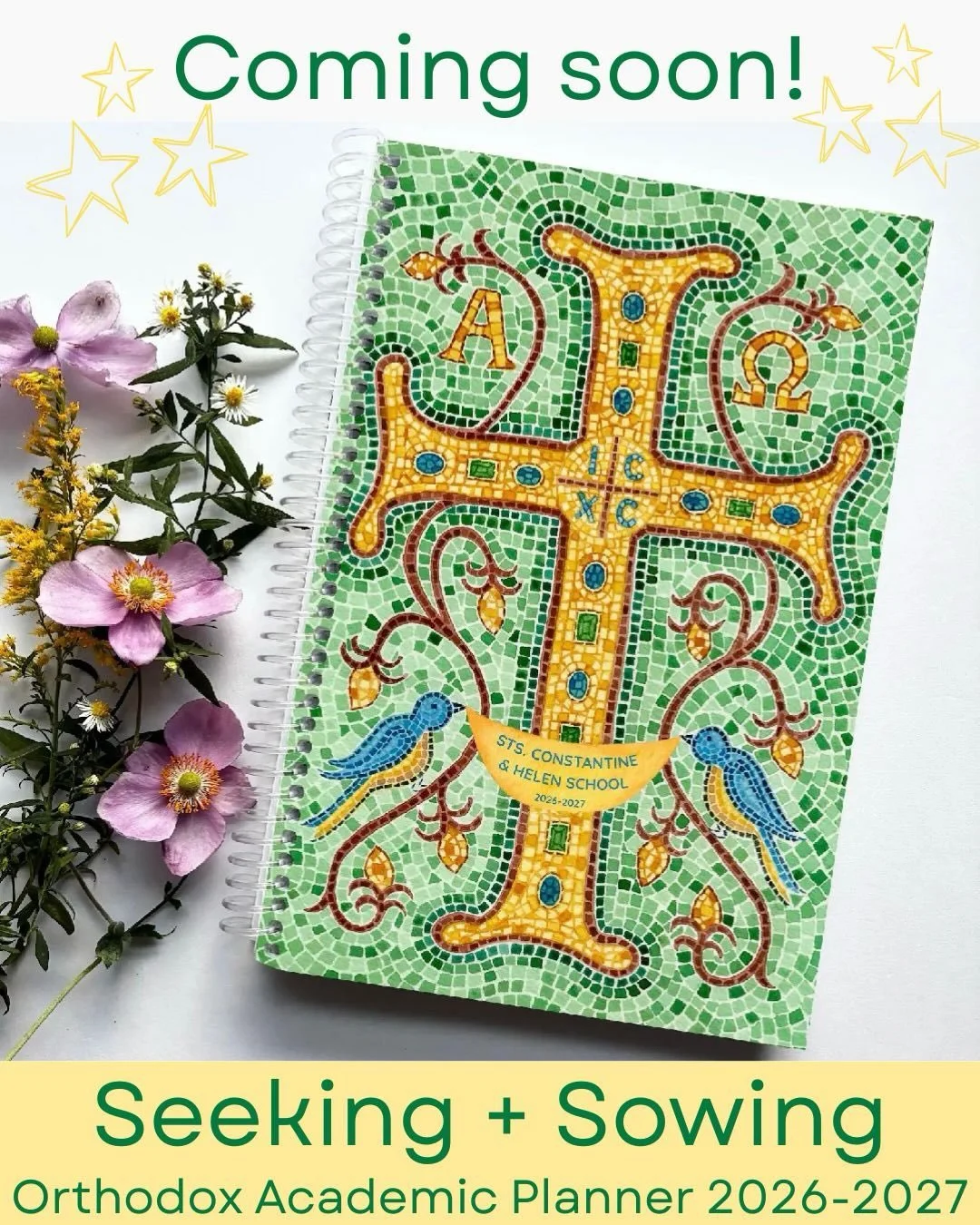 📣CALLING ALL ORTHODOX SCHOOLS!!📣 Swipe through to read all about the brand new Seeking + Sowing Orthodox academic planner for 2026-2027, and email us at hello@drawneardesigns.com if you&rsquo;re interested in a bulk order for your organization! Dea
