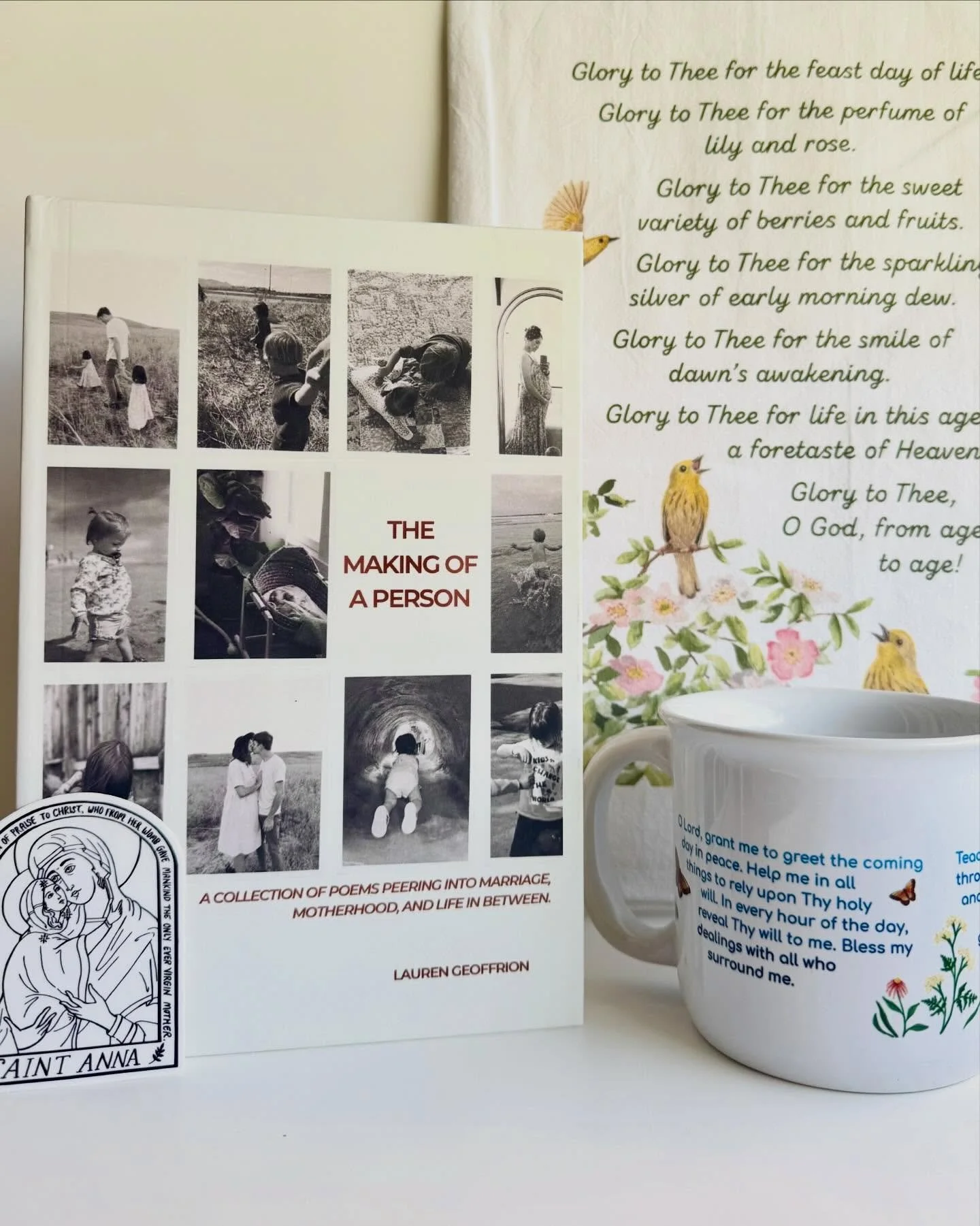 Mother&rsquo;s Day is 💓NEXT WEEKEND💓!! We put together some gift ideas for you, and if you order in the next couple days then it will arrive just in time! 
1️⃣&mdash; for the mama in the trenches. St Anna sticker from @kat.du.jour, Morning Prayer m