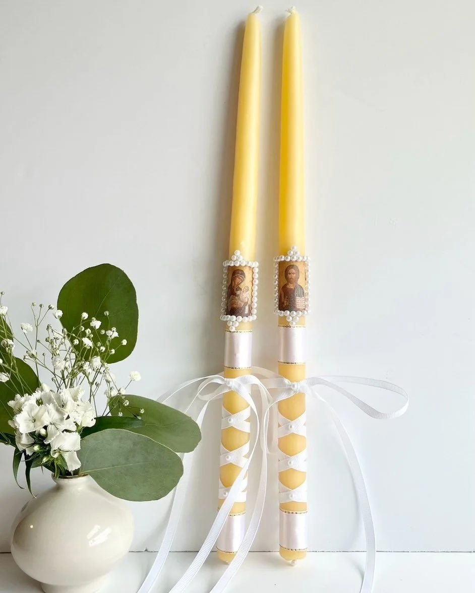 These wedding candles have been flying off the shelf this month, and it is such an honor for us to know that they will be a part of your sacrament of marriage. 🥹 
There&rsquo;s a new blog post up with resources and gift ideas for engagement and marr