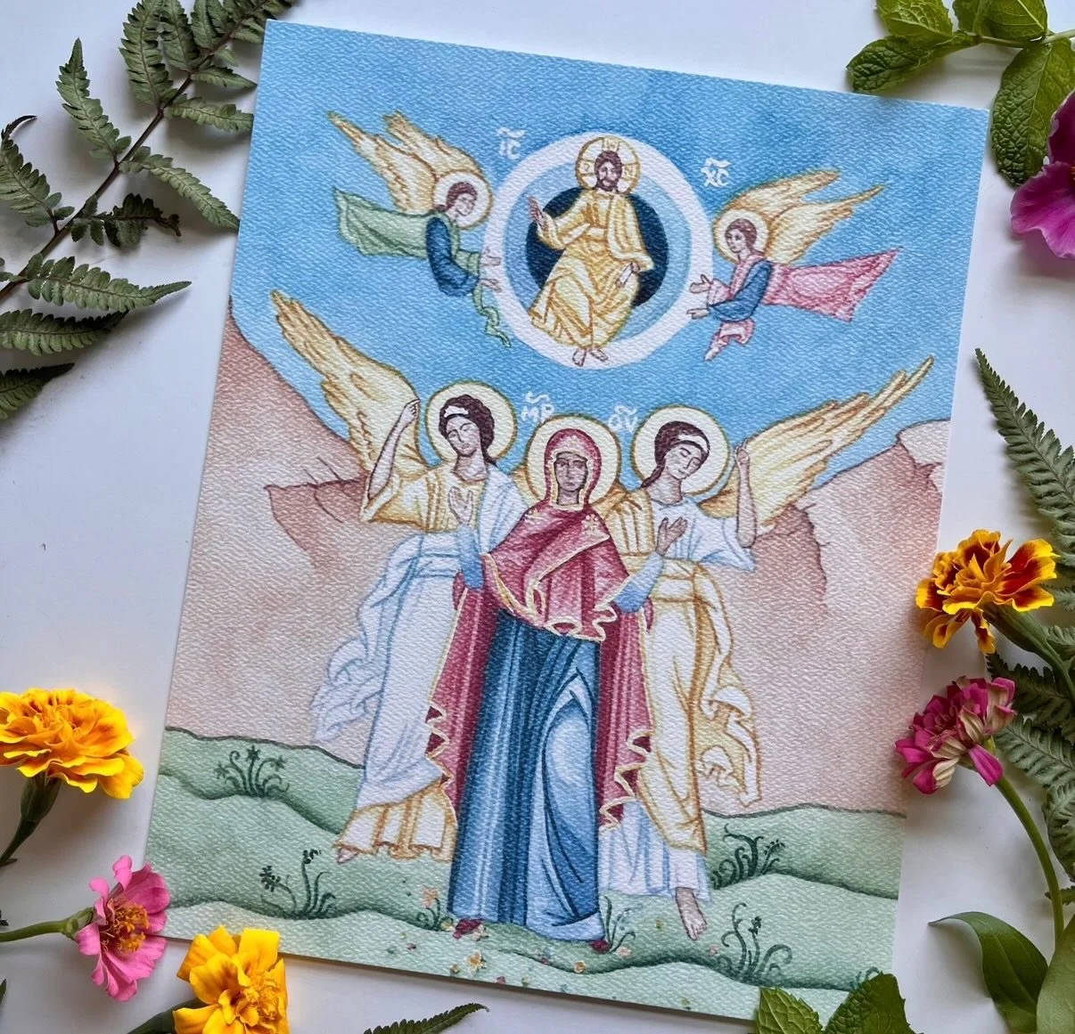 O Christ God, You have ascended in Glory, granting joy to Your disciples by the promise of the Holy Spirit. Through the blessing they were assured that You are the Son of God, the Redeemer of the world! -troparion of the Ascension