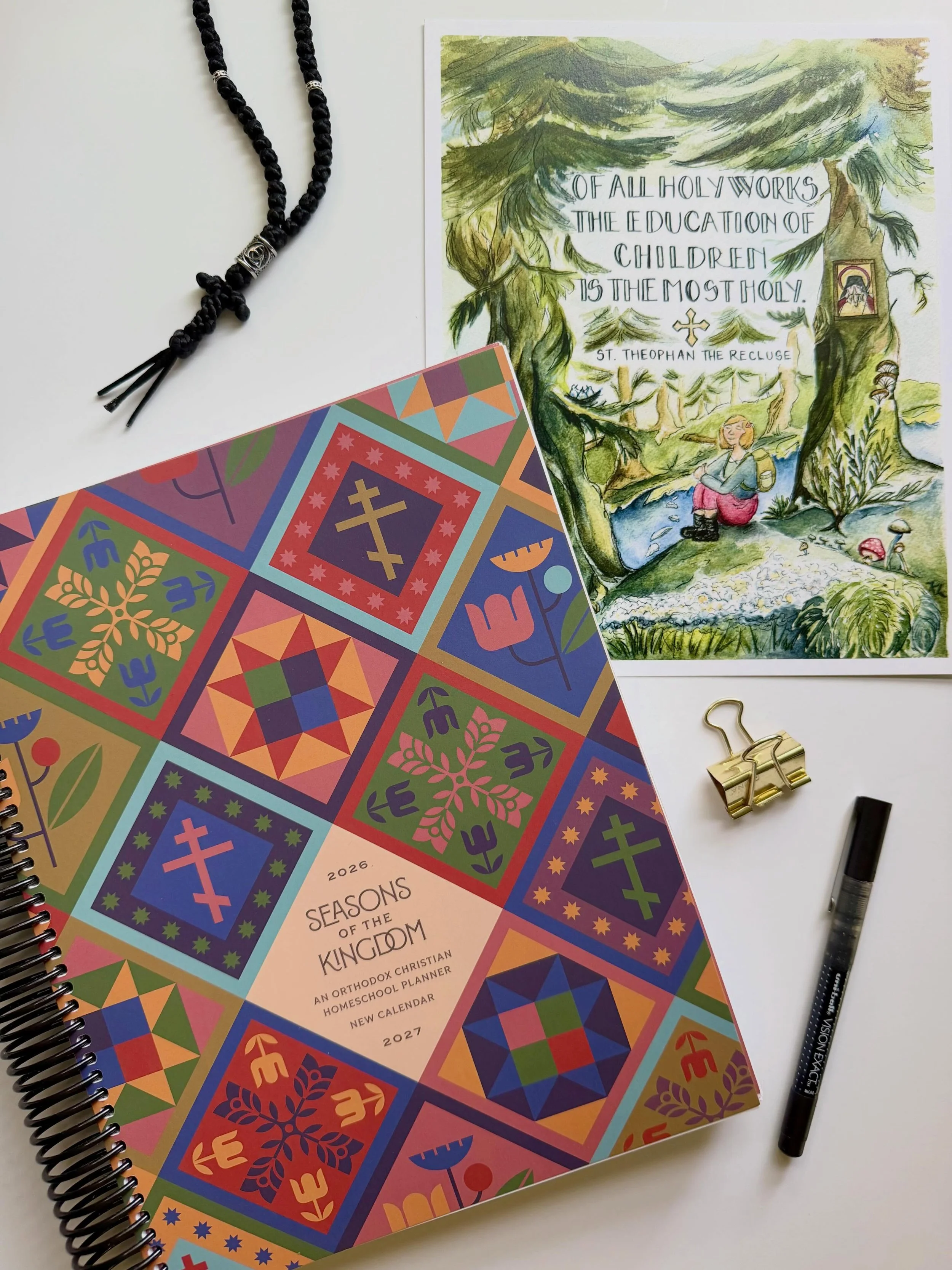 🌟Seasons of the Kingdom Orthodox Christian Homeschool planners are HERE!!🌟 Last year we just offered these as a digital download, but people loved them so much @thetraditionkeepers made them available in printed format, too! Check out the listings 