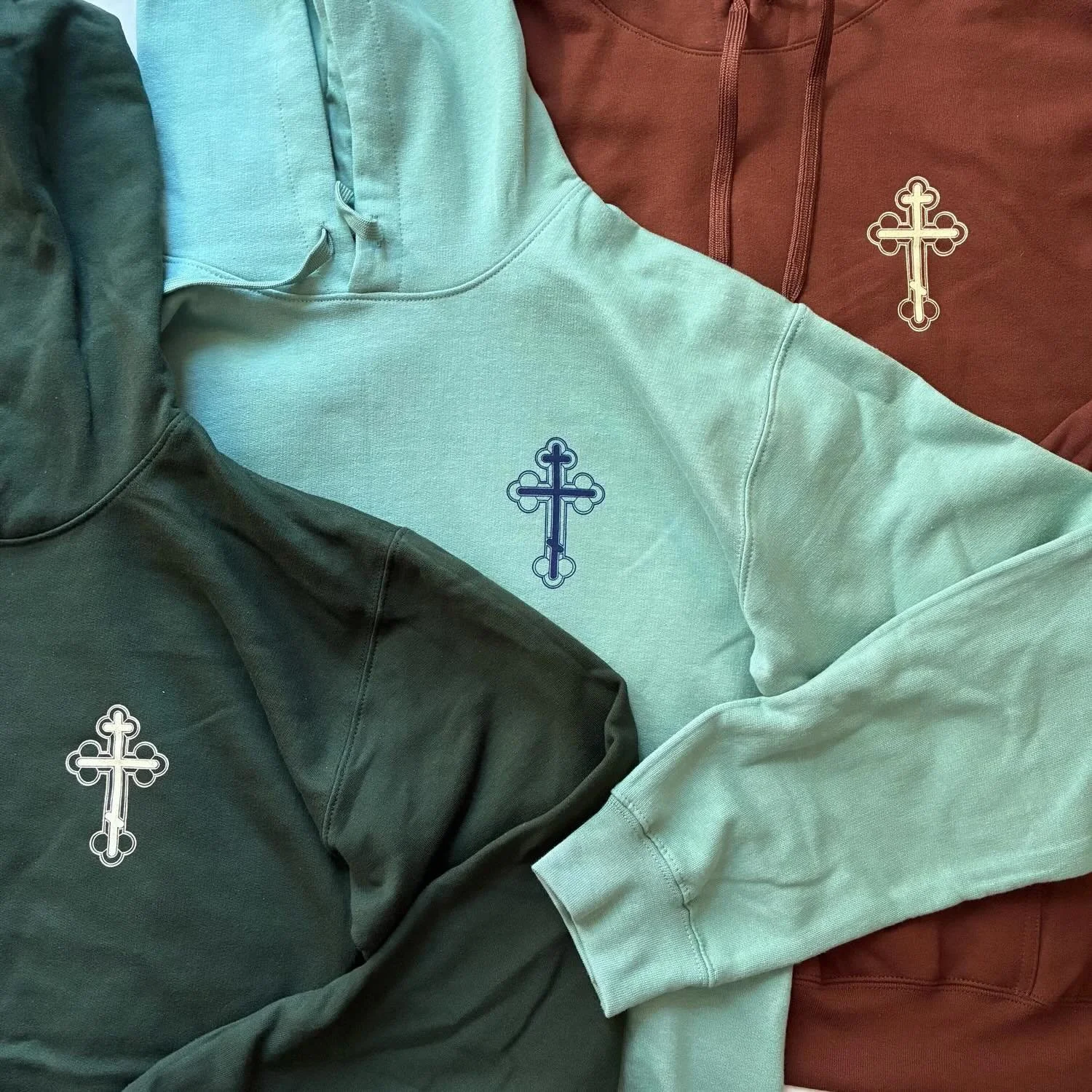 First day of fall coziness? Yes please! These sweatshirts are from our apparel drop last fall (but we do have a few colors/sizes still left!). Sooooo soft and we love seeing family, friends, and customers wearing them regularly! We&rsquo;ll be releas