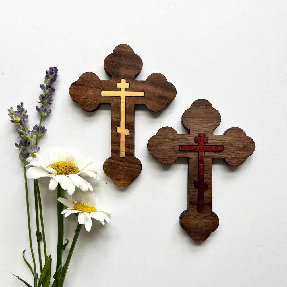 Orthodox Christian Wood Wall Cross