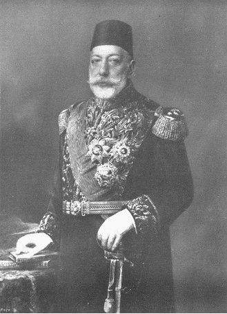 Mehmed V, the Ottoman Sultan who ruled from 1909 to 1918, declaring jihad against the Allies in 1915
