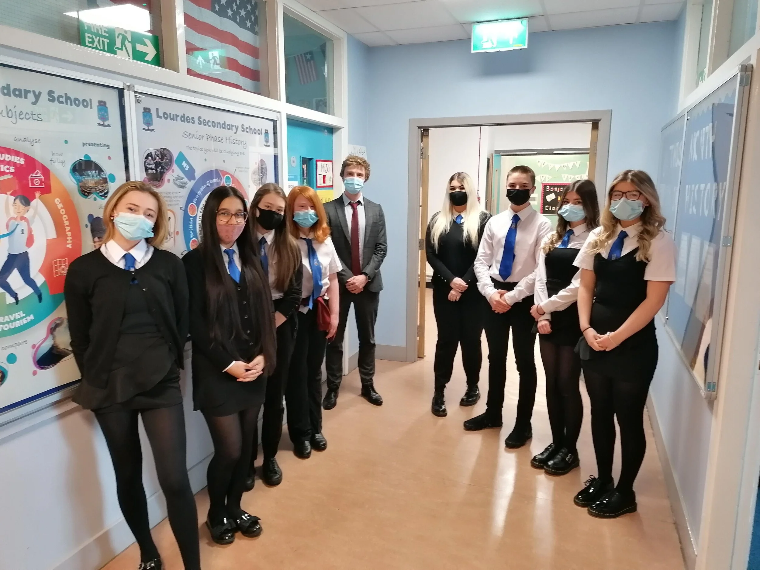 Students at Lourdes School