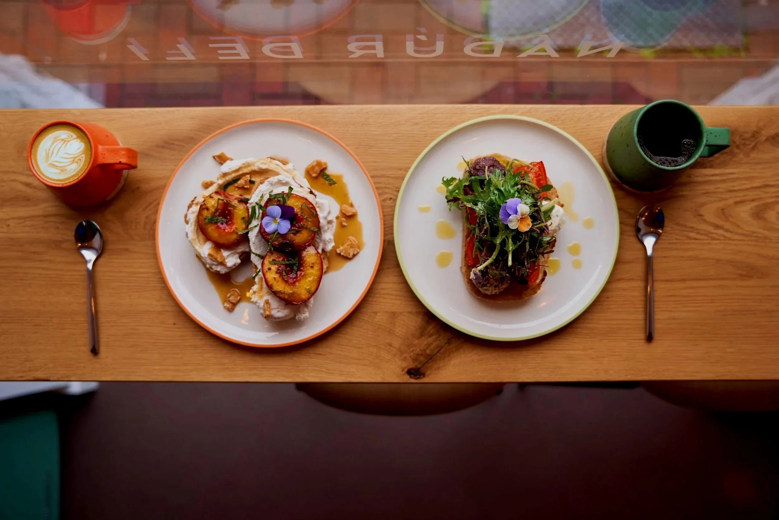 Nadur Deli Cork Labneh Truffles and Maple Nectarine on Ricotta B.jpg