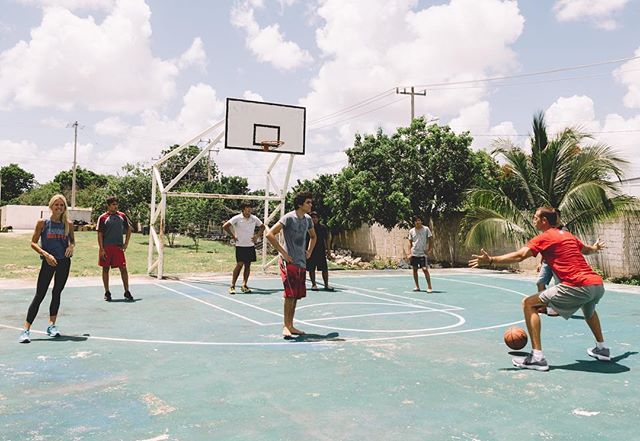 I've had a few coaches in my career, tell me I was only interested in playing on one end of the court. I think this picture paints a different story. 😀😉Truth is, this defensive drill only lasted 2 minutes and then we were off to 5 on 5 pickup ball.