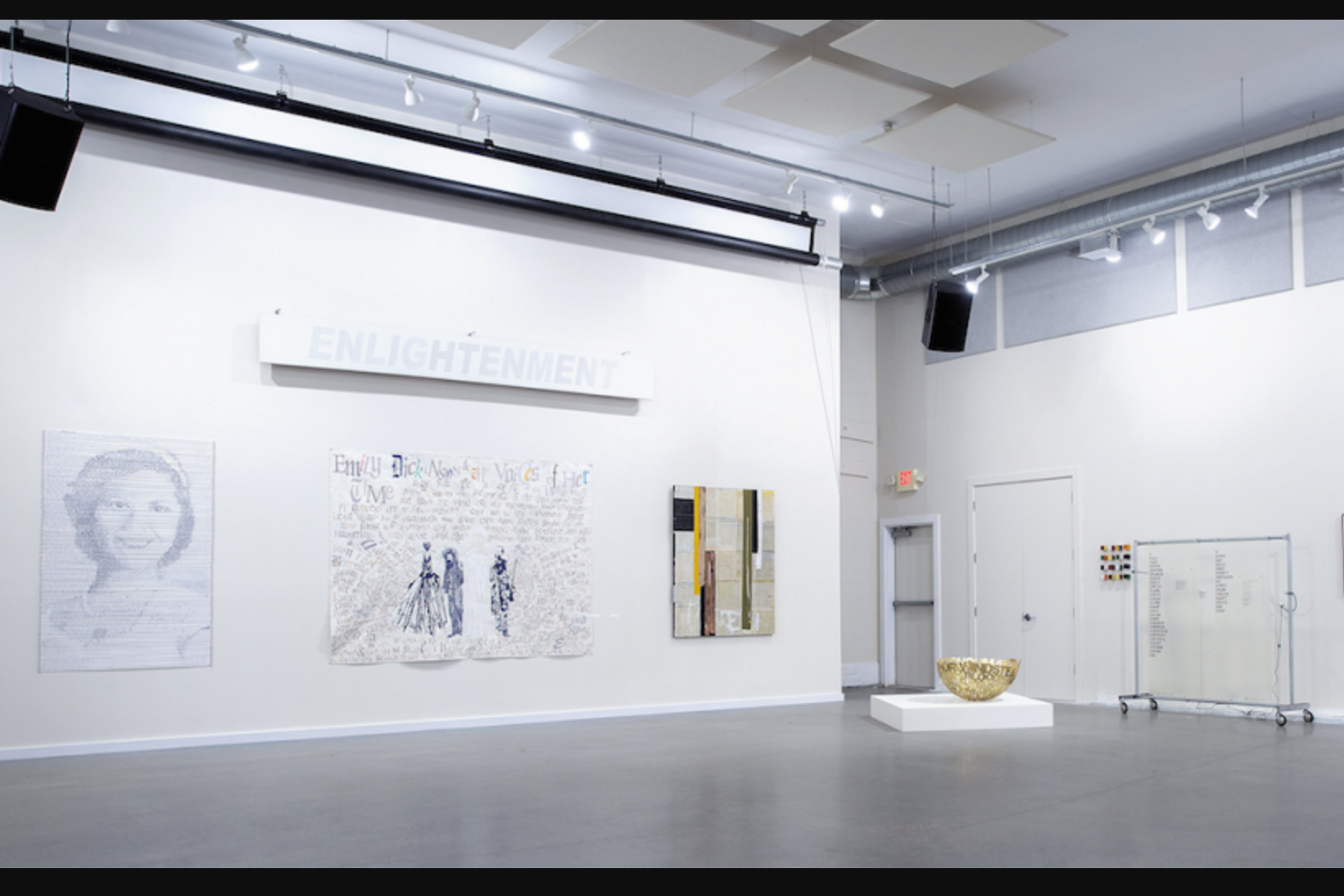 WORD: Text in Contemporary Art Jamestown Art Center (up through August 13; curator's tour on July 25)