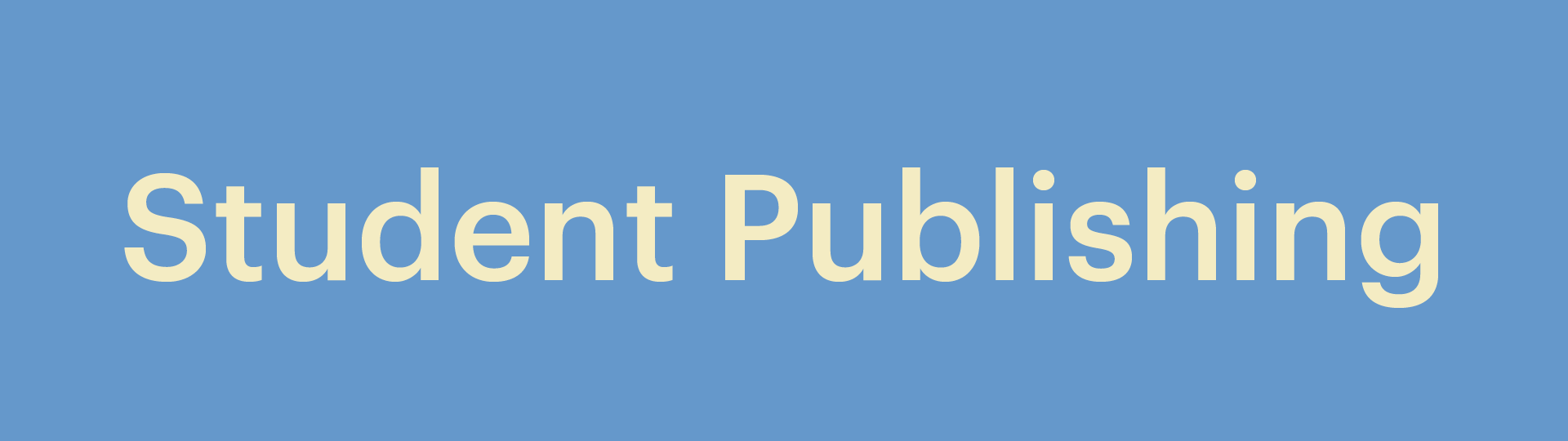 "Student Publishing" link