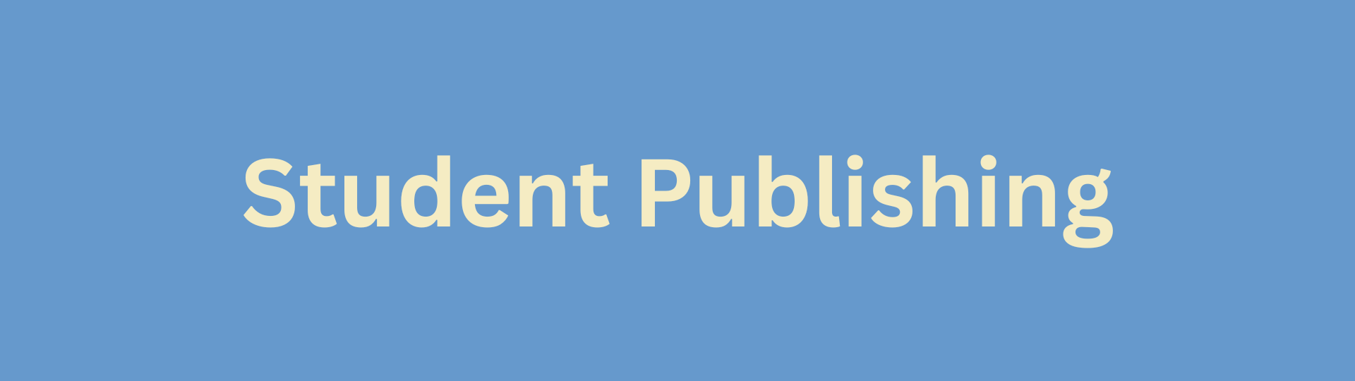 "Student Publishing" link