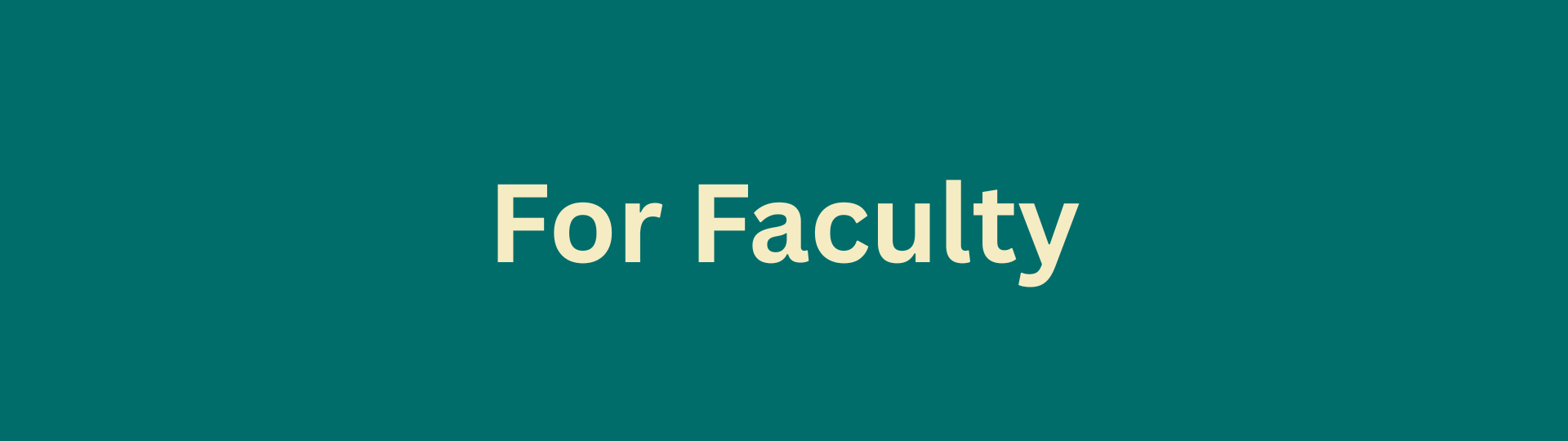 "For Faculty" link