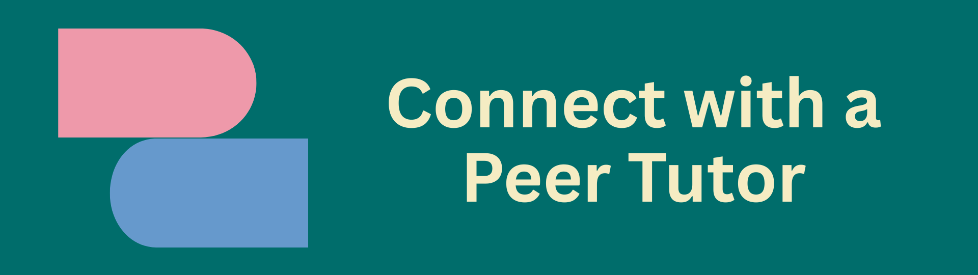 "Connect with a Peer Tutor" link to appointment booking