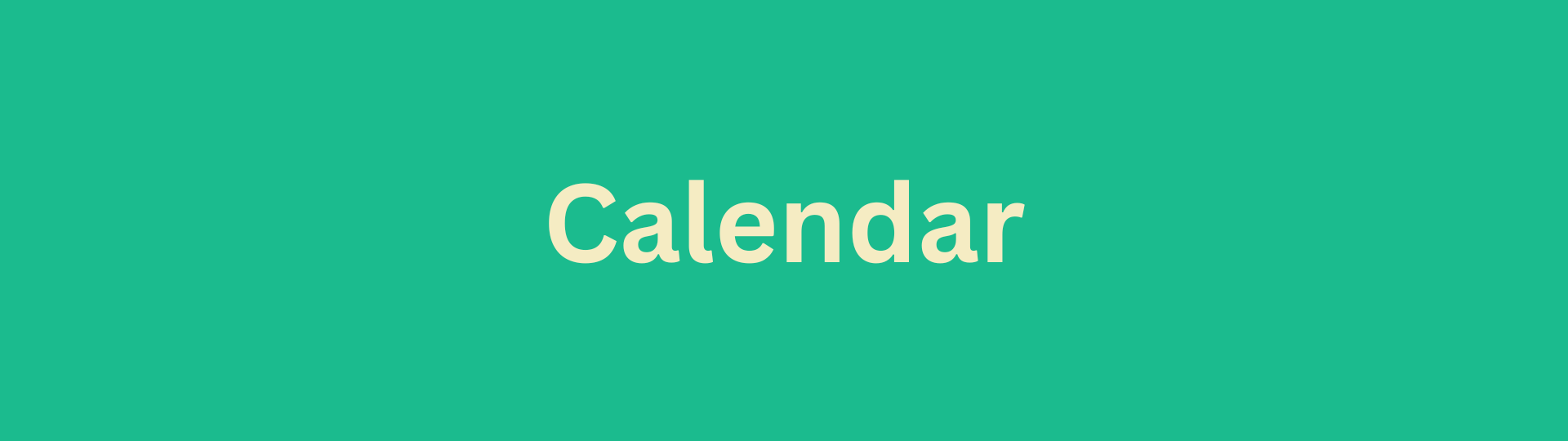 "Calendar" link
