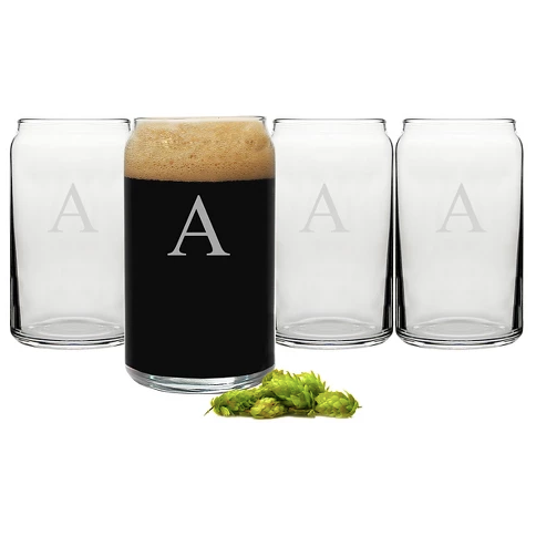 Initial Beer Glass 