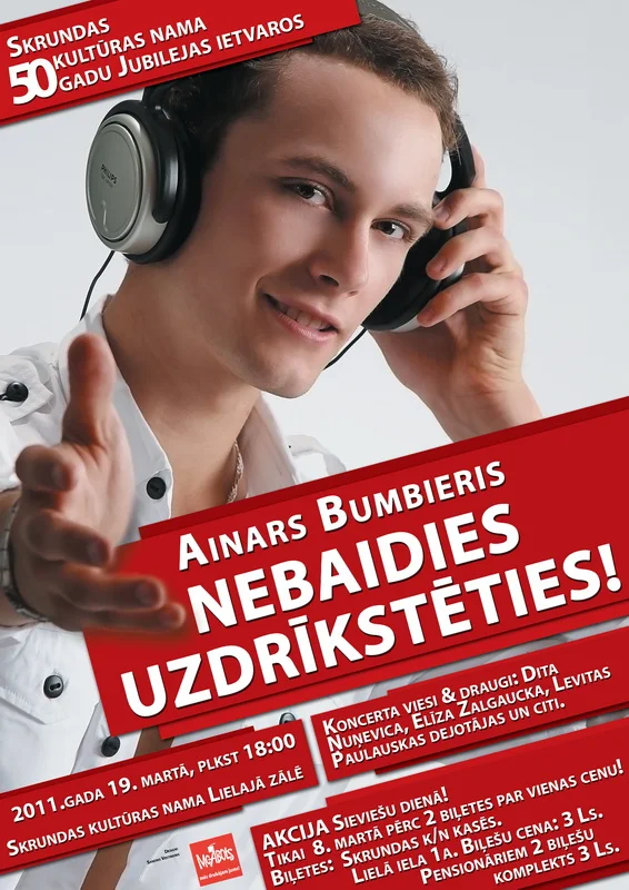 Ainars Bumbieris concert poster