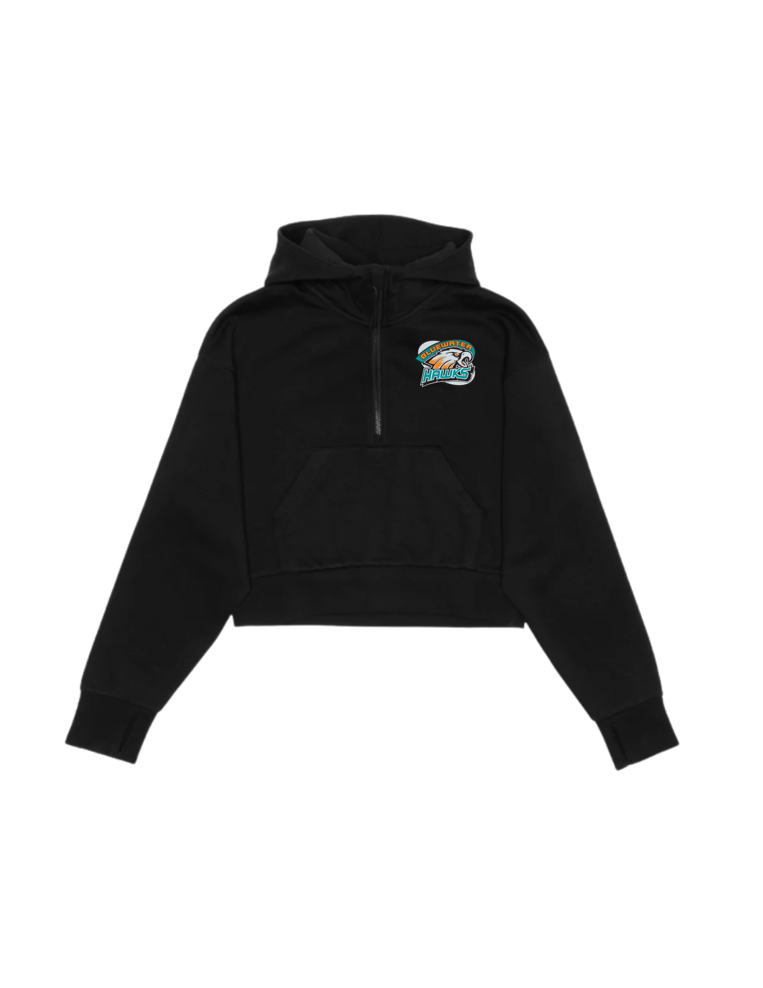 BWH Cropped 1/2 Zip Hoodie