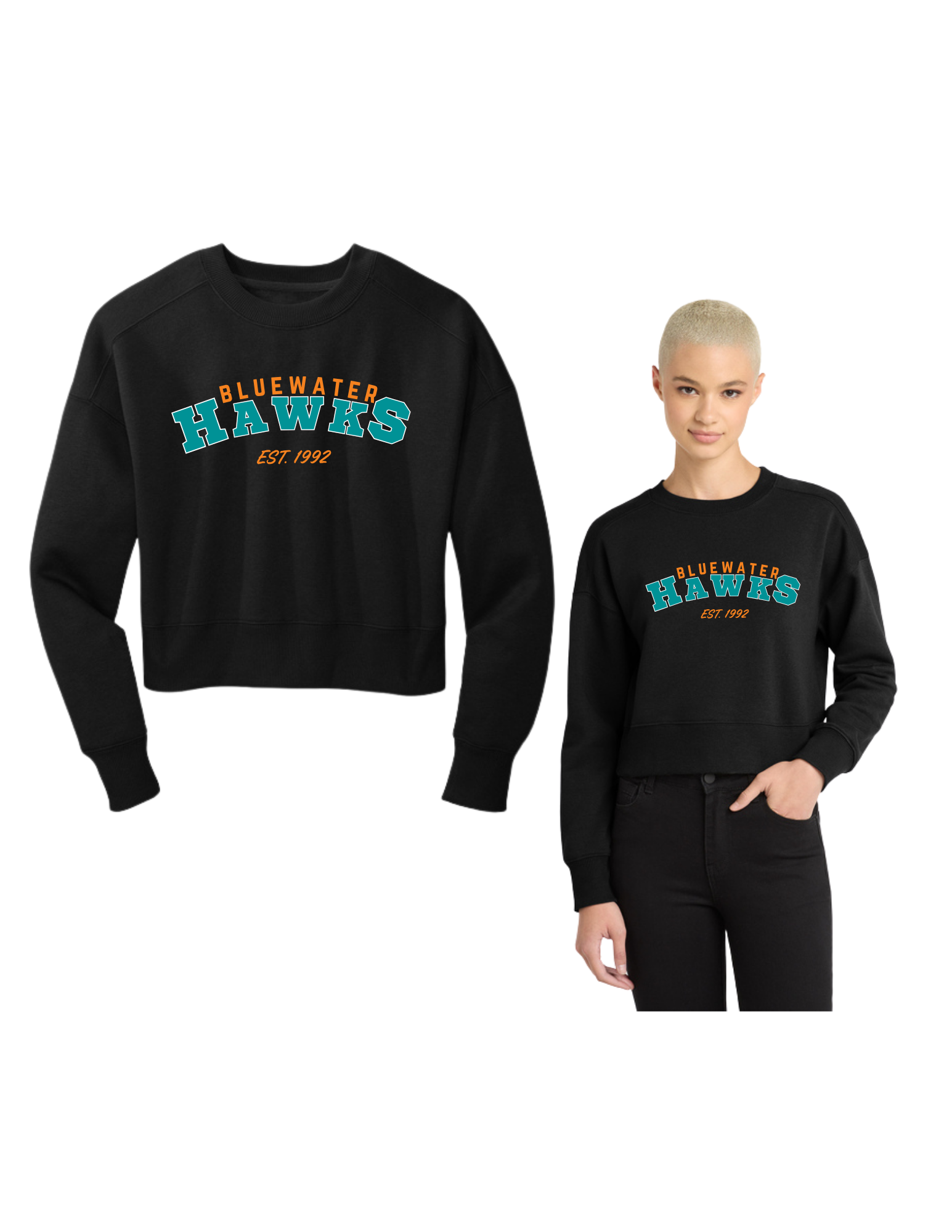 BWH Ladies Cropped Crew
