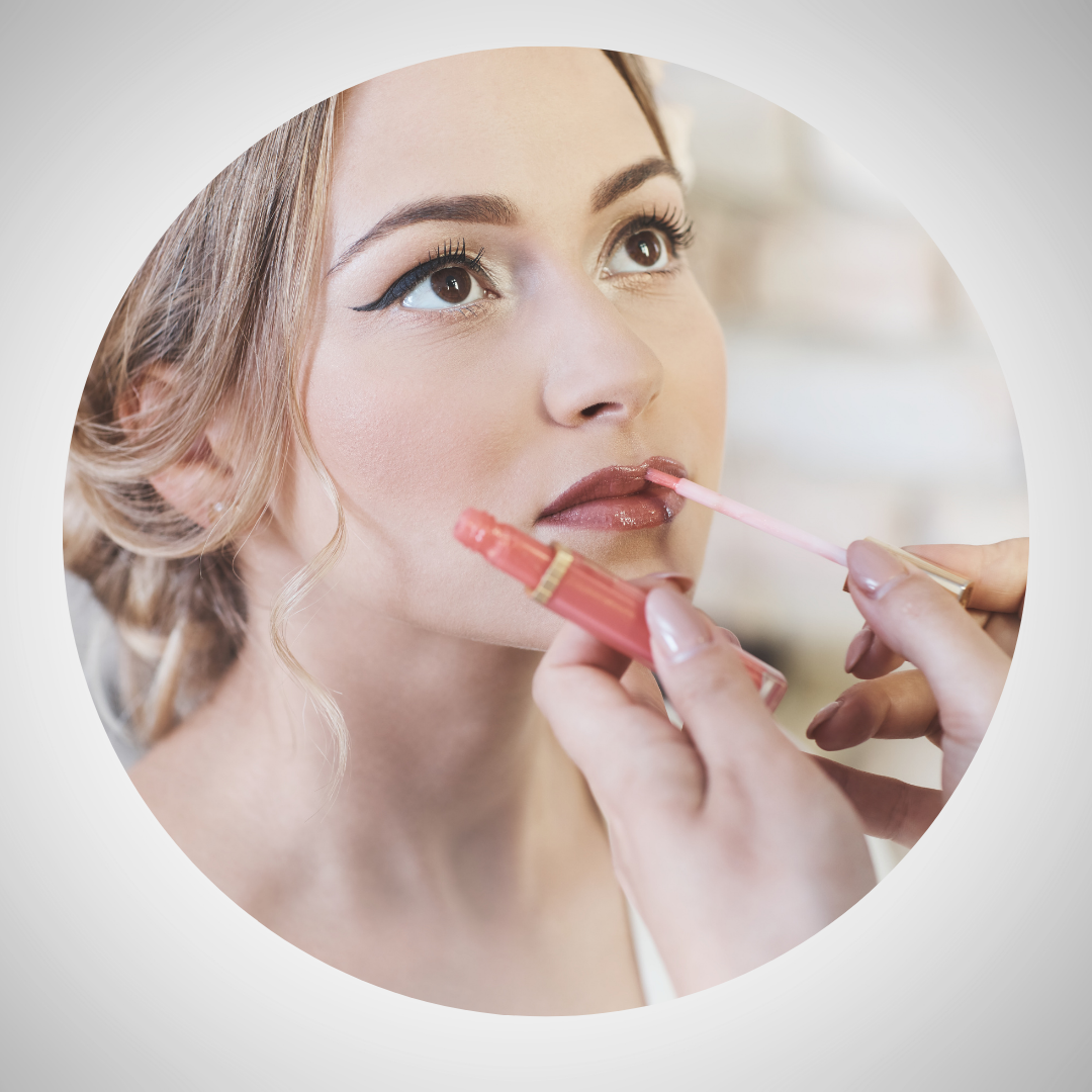 Wedding day Bridal make up service at salon cti appleton wi