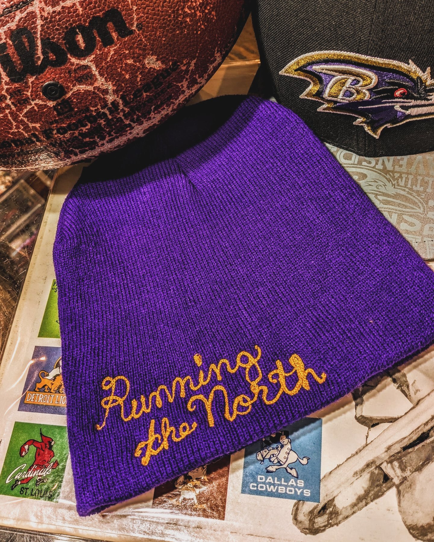 Chainstitch Beanies. #Baltimore #philly #football #chainstitchembroidery #chainstitch