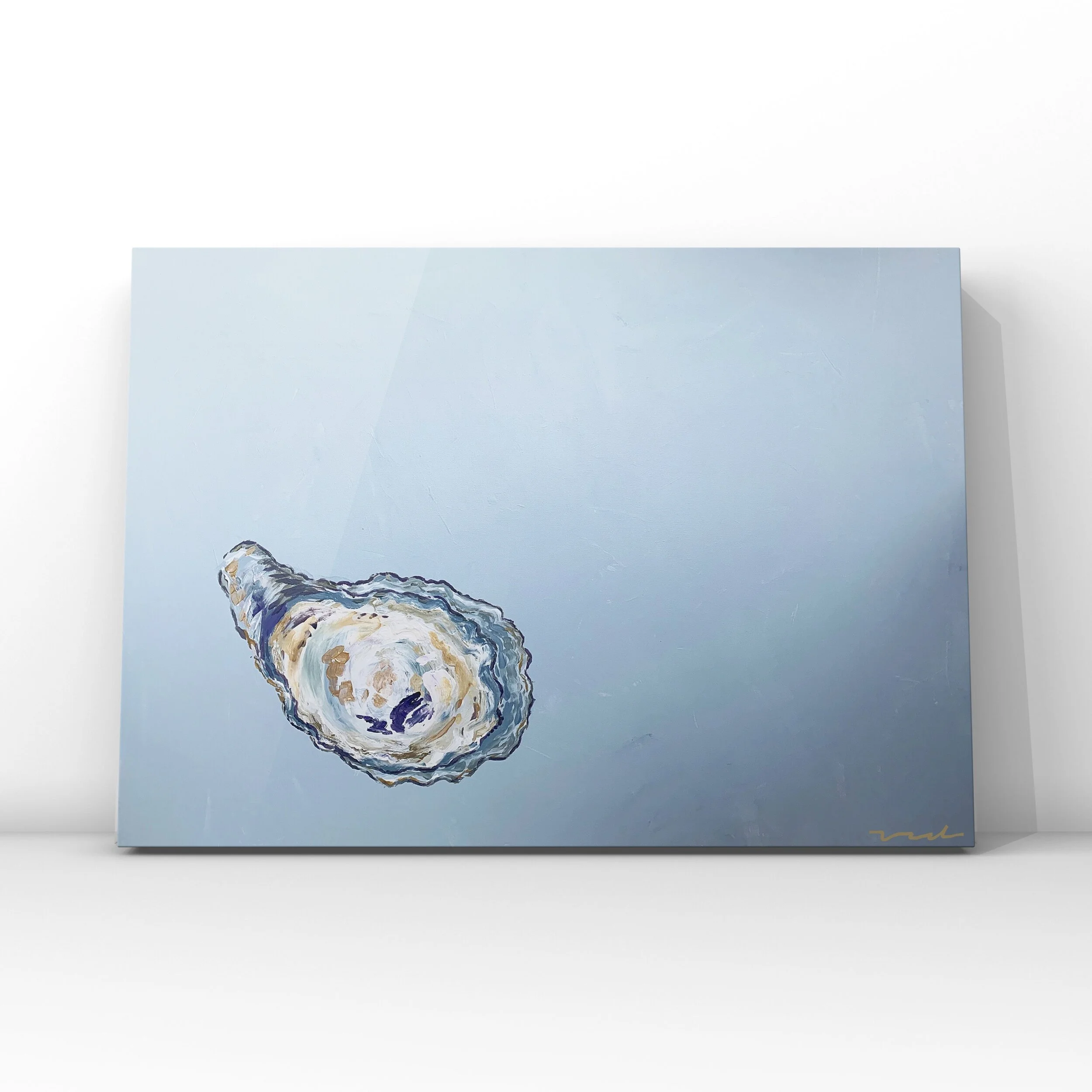 Oyster On Blue