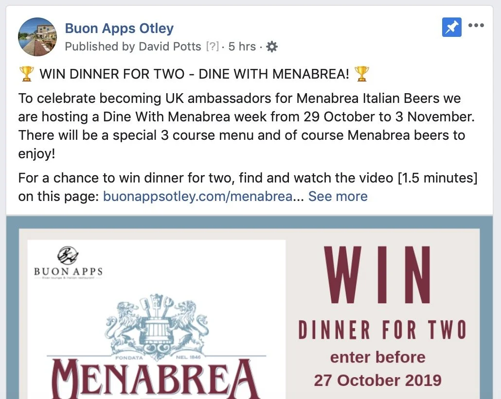 Buon Apps Facebook Page - facebook.com/BuonAppsOtleyLeeds (@BuonAppsOtleyLeeds)