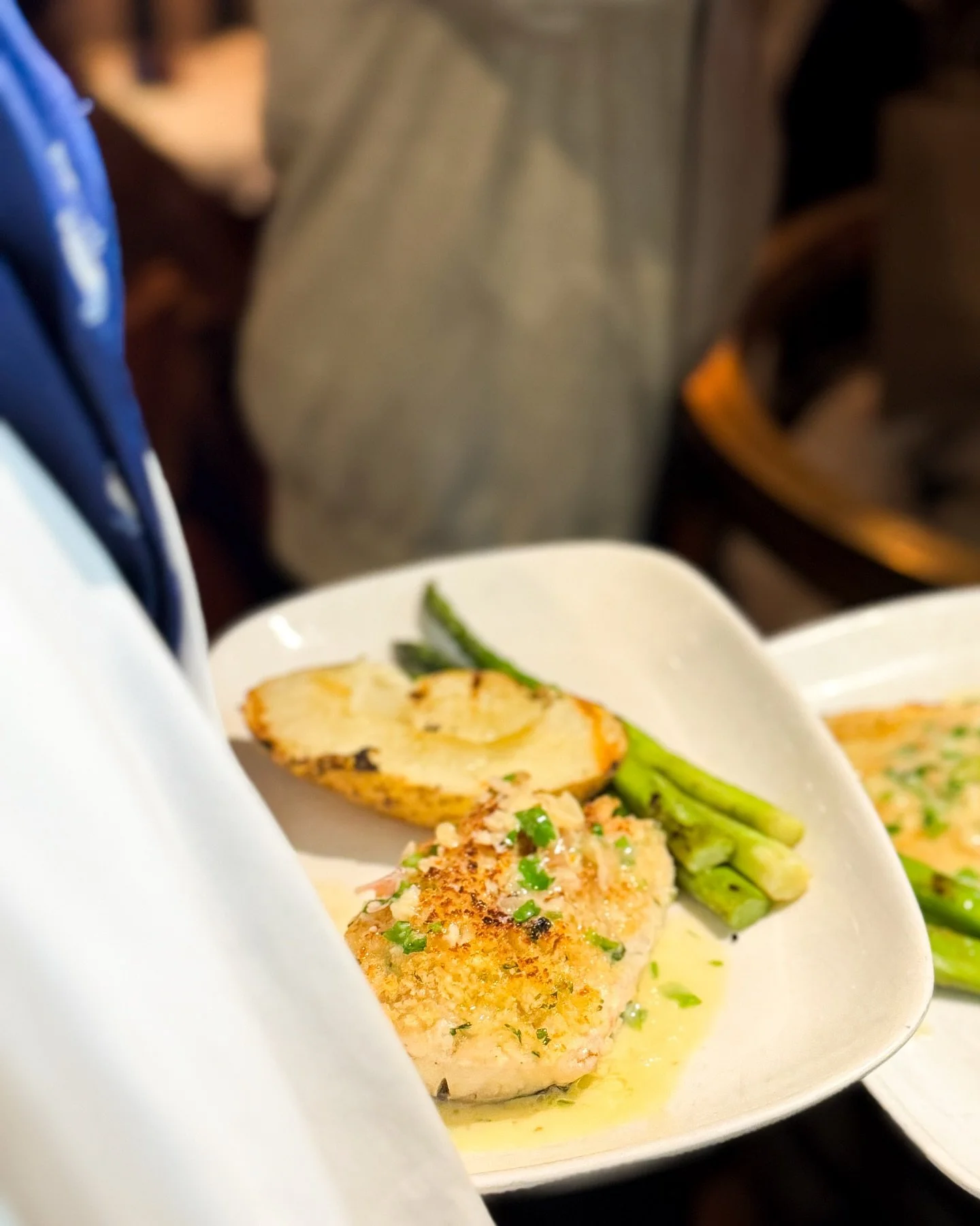 Reeled in and ready last night 🎣

Our Parmesan-crusted sea bass special.

We&rsquo;ve had some good ones lately&hellip; which fish special are you still thinking about?
.
.
.
#SeafoodSpecial #ParmesanCrustedSeaBass #FishSpecial #UpperEastSide #timeo