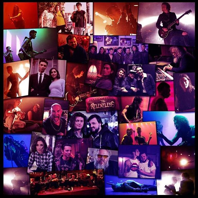 Only place to get this collage is inside the physical Vinyl or CD of The Relentless album :) americansatanmovie.com