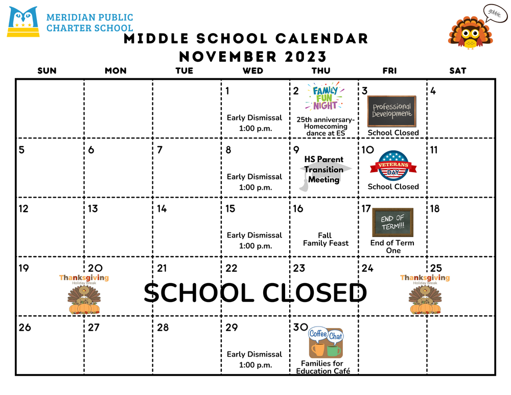 Calendar — Meridian Public Charter School