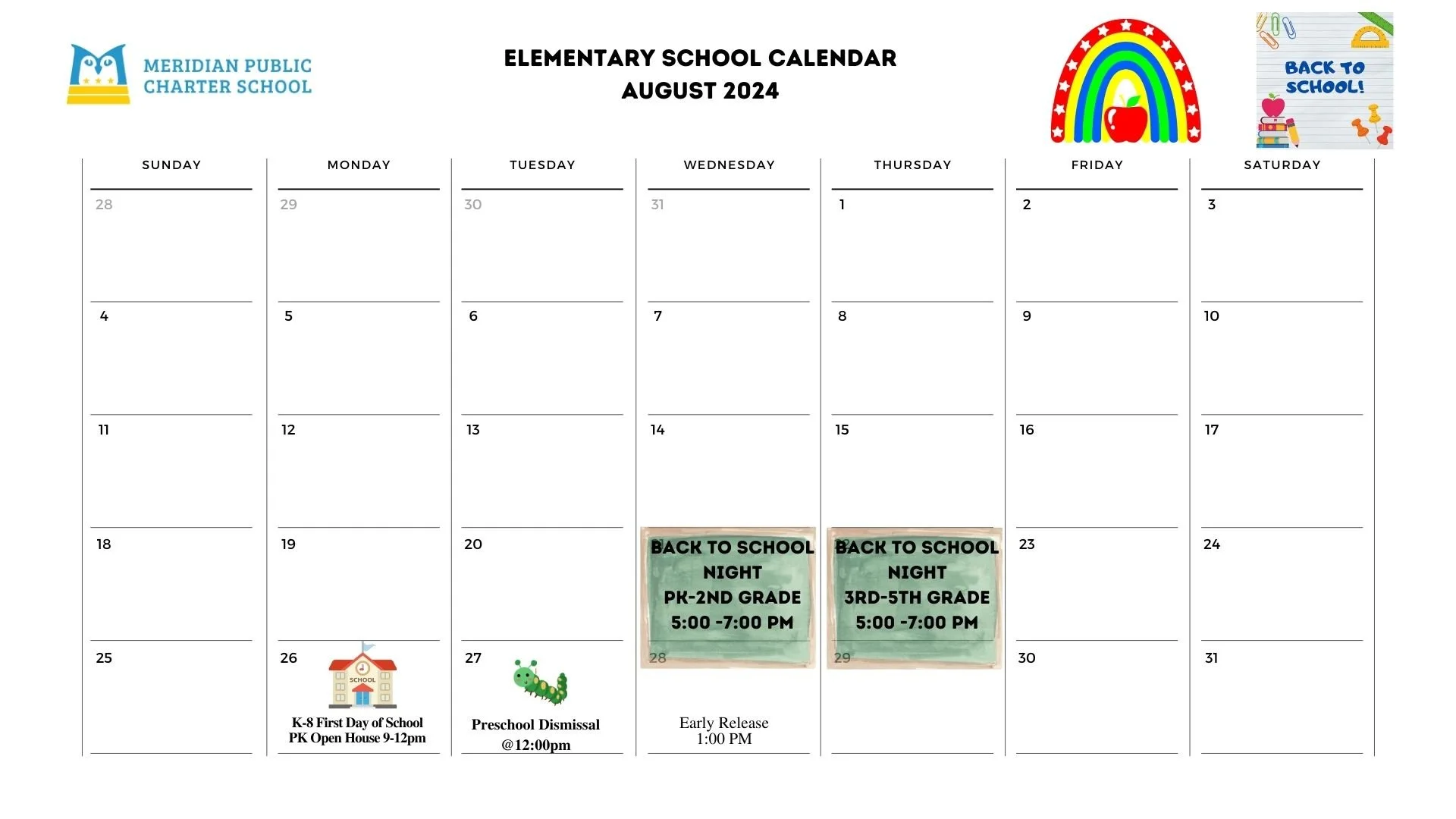Calendar — Meridian Public Charter School