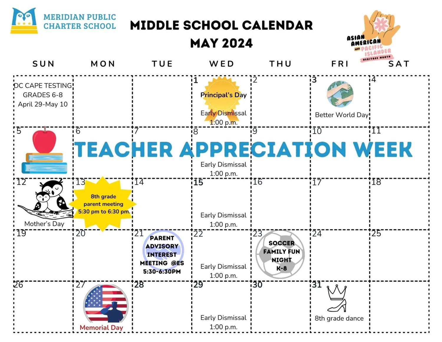 Calendar — Meridian Public Charter School