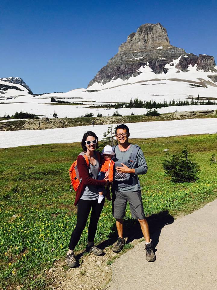 So much snow at Logan Pass.