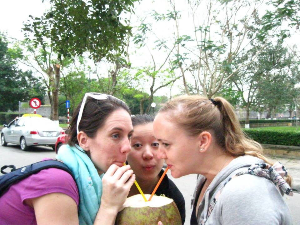 Can't say no to a street coconut. 