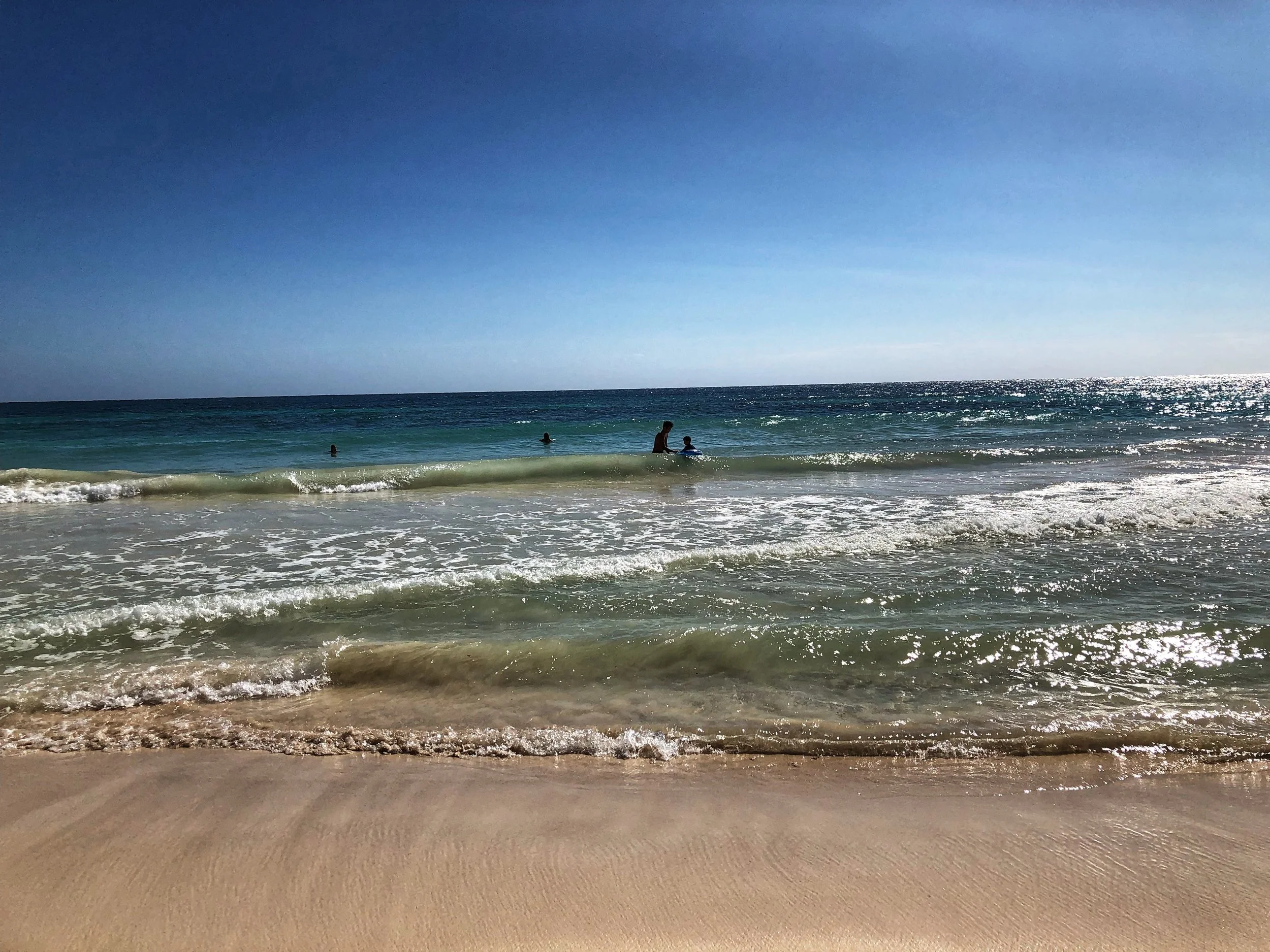 No big waves here, so it’s nice for the little ones.