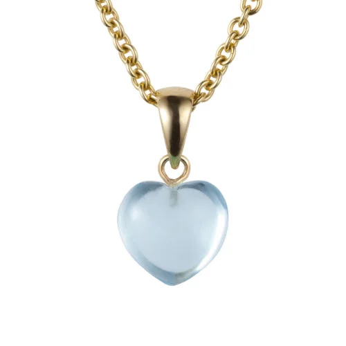 Sky Blue Topaz Heart 