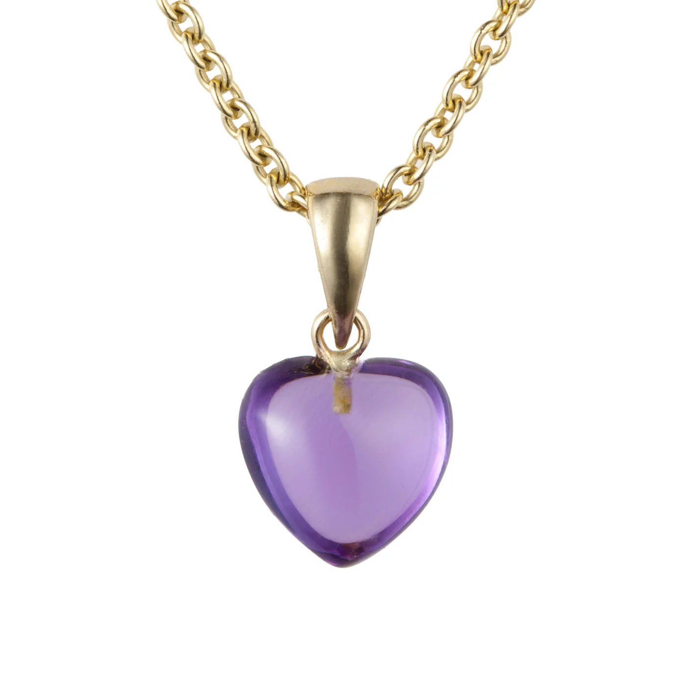 Purple Amethyst Heart