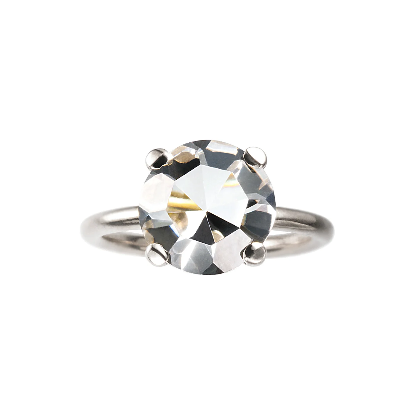 Sterling Silver and Rock Crystal Margaret Ring