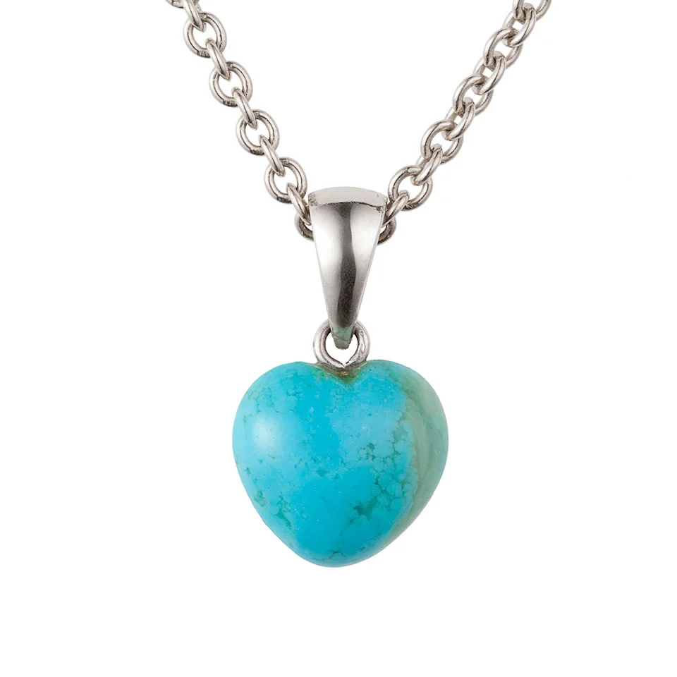 Sterling Silver and Turquoise Heart 