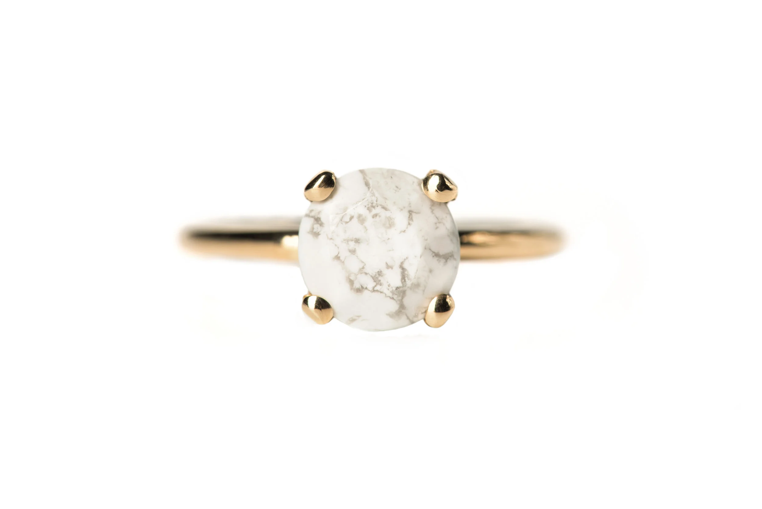 Howlite Mini-Margaret Ring